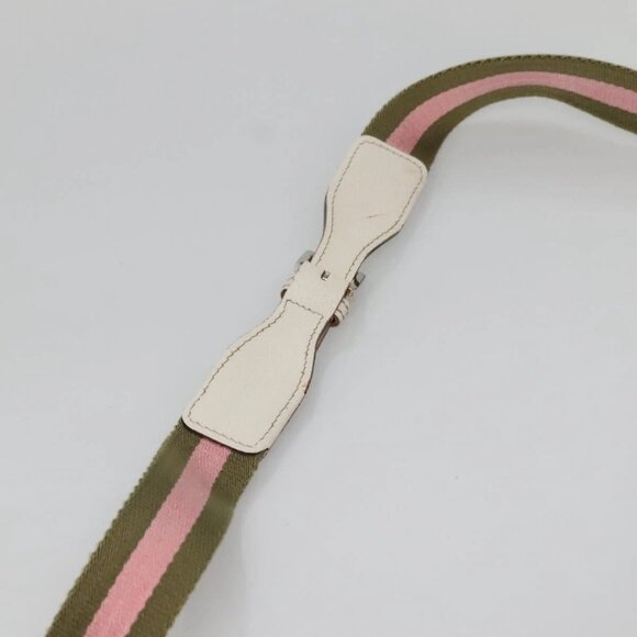 GUCCI GG Canvas Sherry Line Tote Bag Pink Silver 145809 Auth 141943 - Picture 9 of 16